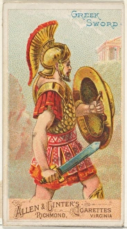 Greek Sword Arms Nations series N3 Allen & Ginter Cigarettes Brands Greek Sword Arms Nations series N3 Allen & Ginter Cigarettes Brands