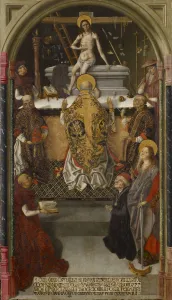 Gregory Mass donor c. 1480-1500 mixed technique Gregory Mass donor c. 1480-1500 mixed technique