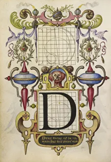 Guide Constructing Letter D Joris Hoefnagel Flemish Guide Constructing Letter D Joris Hoefnagel Flemish