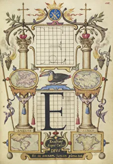 Guide Constructing Letter E Joris Hoefnagel Flemish Guide Constructing Letter E Joris Hoefnagel Flemish
