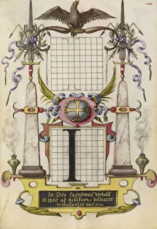 Guide Constructing Letter I Joris Hoefnagel Flemish Guide Constructing Letter I Joris Hoefnagel Flemish
