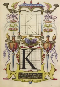 Guide Constructing Letter K Joris Hoefnagel Flemish Guide Constructing Letter K Joris Hoefnagel Flemish