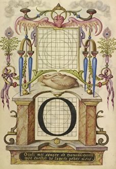 Guide Constructing Letter O Joris Hoefnagel Flemish Guide Constructing Letter O Joris Hoefnagel Flemish