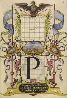 Guide Constructing Letter P Joris Hoefnagel Flemish Guide Constructing Letter P Joris Hoefnagel Flemish