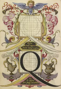 Guide Constructing Letter Q Joris Hoefnagel Flemish Guide Constructing Letter Q Joris Hoefnagel Flemish