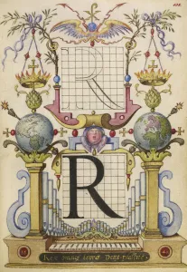 Guide Constructing Letter R Joris Hoefnagel Flemish Guide Constructing Letter R Joris Hoefnagel Flemish