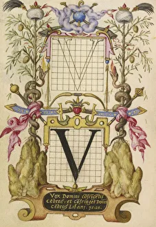 Guide Constructing Letter V Joris Hoefnagel Flemish Guide Constructing Letter V Joris Hoefnagel Flemish