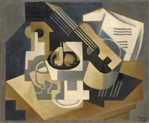 Guitare et compotier sur table Guitare et compotier Guitare et compotier sur table Guitare et compotier