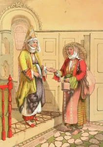 Gypsy fortune telling, Travels through Turkey 1862 Gypsy fortune telling, Travels through Turkey 1862