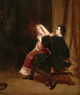 Hamlet and his Mother; The Closet Scene Dated in red paint, lower left: PINXIT Hamlet and his Mother; The Closet Scene Dated in red paint, lower left: PINXIT