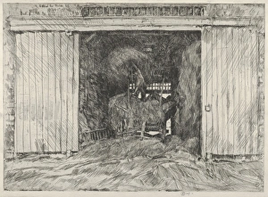 Hay Barn 1920 Etching Plate 10 5/16 x 14 1/4 Hay Barn 1920 Etching Plate 10 5/16 x 14 1/4