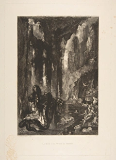 Head Tail Serpent Fables La Fontaine 1886 Etching Head Tail Serpent Fables La Fontaine 1886 Etching