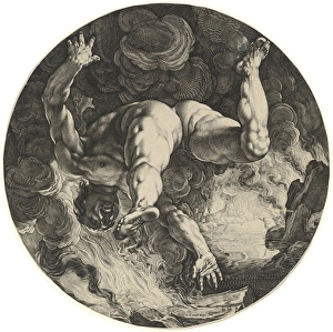 Hendrik Goltzius after Cornelis Cornelisz van Haarlem, Ixion, Dutch, 1558 - 1617 Hendrik Goltzius after Cornelis Cornelisz van Haarlem, Ixion, Dutch, 1558 - 1617