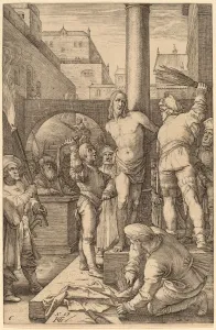 Hendrik Goltzius (Dutch, 1558 - 1617), Flagellation of Christ, 1597, engraving Hendrik Goltzius (Dutch, 1558 - 1617), Flagellation of Christ, 1597, engraving