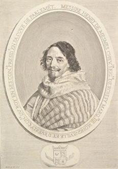 Henri de Mesmes Engraving second state four sheet Henri de Mesmes Engraving second state four sheet