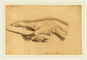 Horatio Greenough, Study of a Hand, American, 1805-1852, graphite on wove paper Horatio Greenough, Study of a Hand, American, 1805-1852, graphite on wove paper