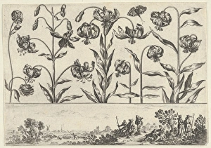 Horizontal Panel Row Flowers Frieze Figures Landscape Horizontal Panel Row Flowers Frieze Figures Landscape