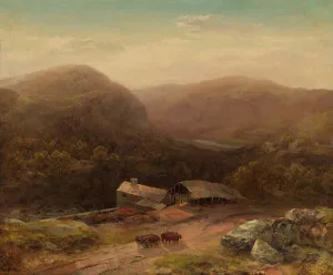 Housatonic Valley late 1850s Attributed Homer Dodge Martin Housatonic Valley late 1850s Attributed Homer Dodge Martin