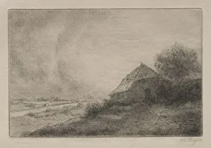 Hovel Hill Alphonse Legros French 1837-1911 Drypoint Hovel Hill Alphonse Legros French 1837-1911 Drypoint