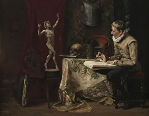 Hugo Birger Artists Studio Selfportrait Studio interior Hugo Birger Artists Studio Selfportrait Studio interior