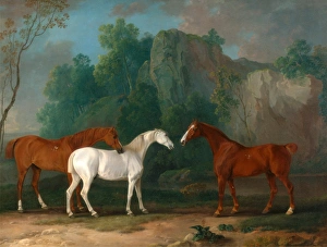Three Hunters in a Rocky Landscape Signed and dated, lower left: S Gilpin 1775" Three Hunters in a Rocky Landscape Signed and dated, lower left: S Gilpin 1775"