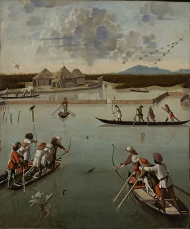 Hunting Lagoon recto Letter Rack verso Vittore Carpaccio Hunting Lagoon recto Letter Rack verso Vittore Carpaccio