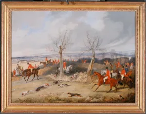 Hunting Scene: In Full Cry The Belvoir Hunt: Full Cry Signed, lower right: H Hunting Scene: In Full Cry The Belvoir Hunt: Full Cry Signed, lower right: H
