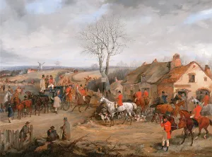Hunting Scene: The Meet The Belvoir Hunt: The meet, Henry Thomas Alken, 1785-1851 Hunting Scene: The Meet The Belvoir Hunt: The meet, Henry Thomas Alken, 1785-1851