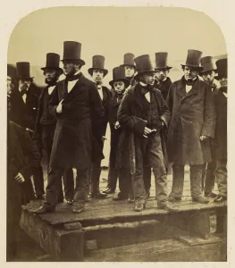 I K Brunel Others Observing Great Eastern Launch Attempt I K Brunel Others Observing Great Eastern Launch Attempt