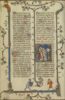 1325 Collection: Initial C Clerics Singing Choir Book Paris France