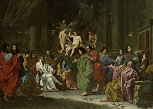 Initiation of a new Member of the Bentvueghels in Rome, Schildersbent, Anonymous, c. 1660 Initiation of a new Member of the Bentvueghels in Rome, Schildersbent, Anonymous, c. 1660