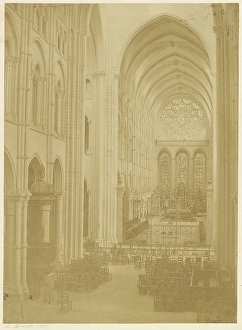Interior Church Charles Marville French 1813 Interior Church Charles Marville French 1813