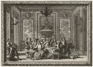 Interior elegant company table Fireplaces paneling Interior elegant company table Fireplaces paneling