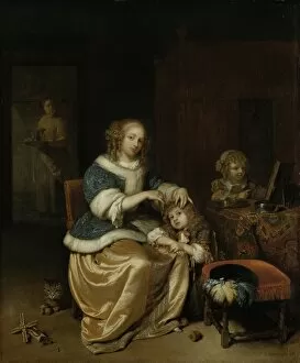 Maternal Care Gallery: Interior with a Mother Combing her Childa┬Ç┬Ös Hair, Known as a┬Ç┬ÿMaternal Carea┬Ç┬Ö, Caspar