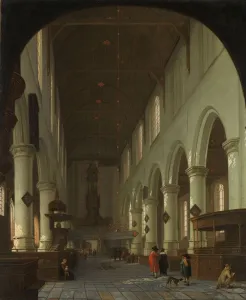Interior Oude Kerk Delft Choir Portal View choir towards Interior Oude Kerk Delft Choir Portal View choir towards