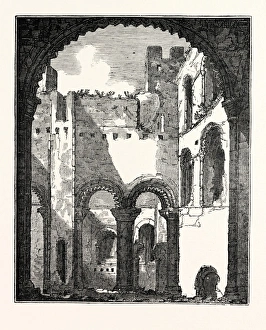 Interior of the remains of the Upper Story of Rochester Castle Interior of the remains of the Upper Story of Rochester Castle
