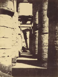 Interior view hypostyle hall Henry Cammas French Interior view hypostyle hall Henry Cammas French