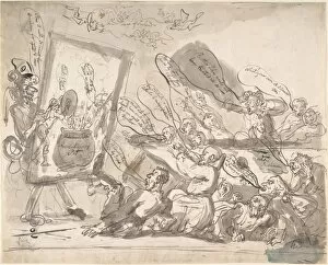 Attributed To Thomas Rowlandson Gallery: Irish Howl ca 1799 Pen brush two different inks