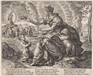 The Iron Age: the law of the grace of the New Testament, Hieronymus Wierix, Pieter Balten The Iron Age: the law of the grace of the New Testament, Hieronymus Wierix, Pieter Balten