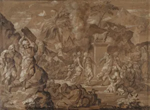 Israelites Dancing Golden Calf Sebastien Bourdon Israelites Dancing Golden Calf Sebastien Bourdon