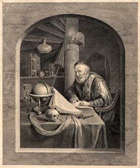 Jacques Firmin Beauvarlet (French, 1731-1797) after Gerrit Dou (aka Gerard Dou) (Dutch Jacques Firmin Beauvarlet (French, 1731-1797) after Gerrit Dou (aka Gerard Dou) (Dutch