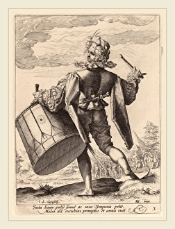 Jacques de Gheyn II after Hendrik Goltzius (Dutch, 1565-1629), Drummer, 1587, engraving Jacques de Gheyn II after Hendrik Goltzius (Dutch, 1565-1629), Drummer, 1587, engraving