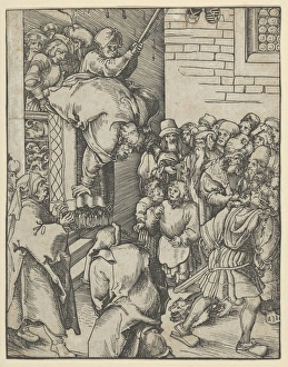 James Less Martyrdom Twelve Apostles Woodblock James Less Martyrdom Twelve Apostles Woodblock