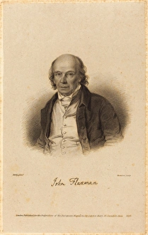 James Thomson after William Derby (British, 1789 - 1850), John Flaxman, published 1823 James Thomson after William Derby (British, 1789 - 1850), John Flaxman, published 1823