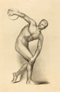 James William Giles after John Flaxman (Scottish, 1801 - 1870), Discobulus, by Myron James William Giles after John Flaxman (Scottish, 1801 - 1870), Discobulus, by Myron