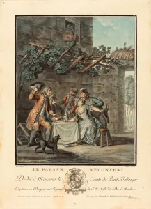 Jean-Baptiste Morret after Antoine Borel, French (active 1789-1820), Le paysan mecontent Jean-Baptiste Morret after Antoine Borel, French (active 1789-1820), Le paysan mecontent