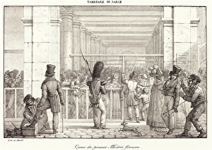 Jean Henri Marlet (French, 1770 - 1847), Queue du premier TheAA¢tre franAA§ais Jean Henri Marlet (French, 1770 - 1847), Queue du premier TheAA¢tre franAA§ais