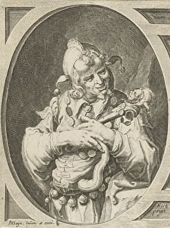 Jester with fools cap on the head, Jacob de Gheyn (II), 1596 Jester with fools cap on the head, Jacob de Gheyn (II), 1596