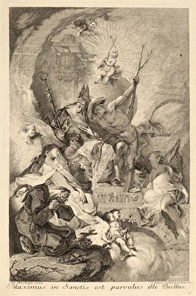 Johann Beheim after Franz Anton Maulbertsch (Austrian, c. 1730 - after 1770), Four Saints Johann Beheim after Franz Anton Maulbertsch (Austrian, c. 1730 - after 1770), Four Saints