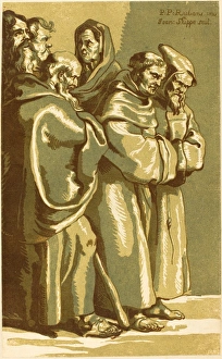 John Skippe after Sir Peter Paul Rubens (British, 1742 - 1812), A Group of Monks John Skippe after Sir Peter Paul Rubens (British, 1742 - 1812), A Group of Monks